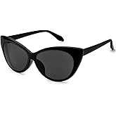 Fuisetaea Outdoor Cat Eye Distance Polarized Myopia Sunglasses Womens Driving Polarized Gray Nearsighted Glasses
