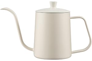 Gooseneck Kettle with Lid, 350ml/12oz Narrow Long Spout Pour Over Kettle, Stainless Steel Water Jug for Coffee, Tea, Espresso
