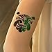 Glitter Tattoo Kit - Amazing Gift Idea for Girls (15 X-Large Color Jars, 32 Temporary Tattoos Stencils, 2 Glue Applicator & 2 Cosmetic Brushes) Hypoallergenic, Waterproof and Easy to Apply