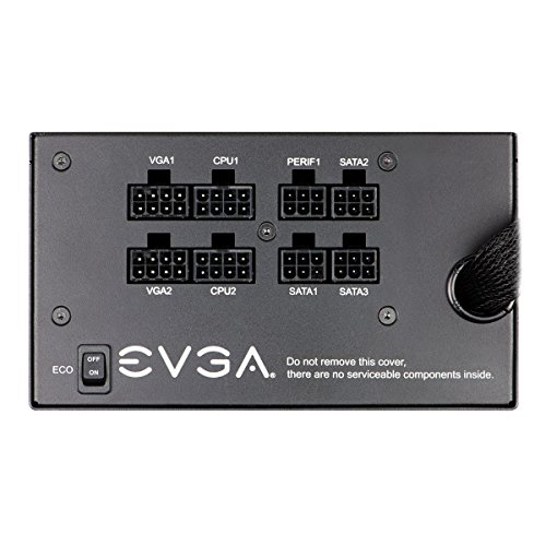 EVGA 210-GQ-0650-V1 650 GQ, 80+ GOLD 650W, Semi Modular, EVGA ECO Mode, 5 Year Warranty, Power Supply, Black