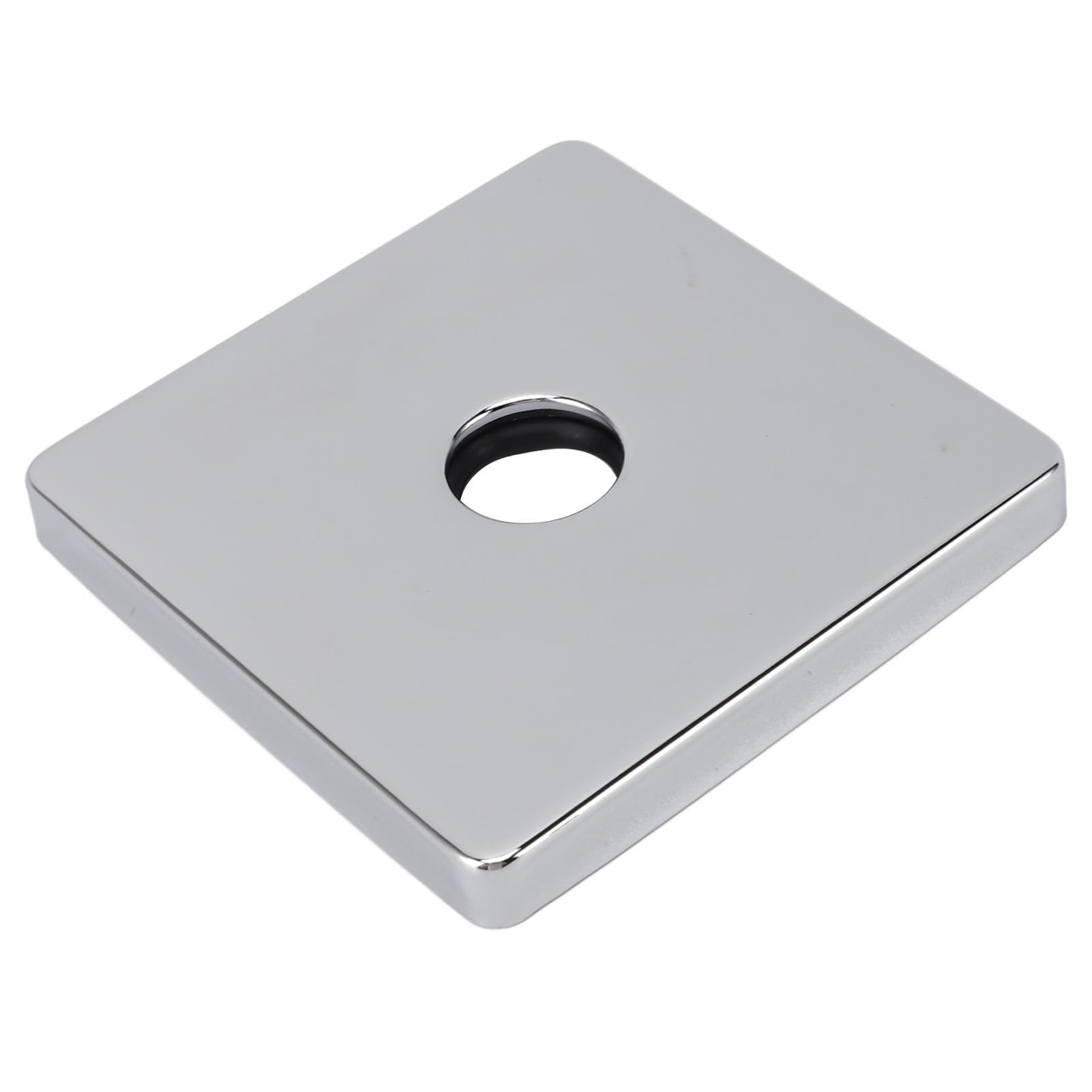 Shower Arm Flange, Rustproof Uiniversal 3.5 Inch Decorative Square Shower Arm Cover Plate Stylish Stainless Steel Extra Large Durable Easy Install for Bathroom (Electroplated)