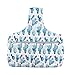 Unime Knitting Tote Bag Canvas Yarn Storage Organizer Bag for knitting Needles, Yarn and Crochet Supplies (L16.5''×H9'') (Cactus)