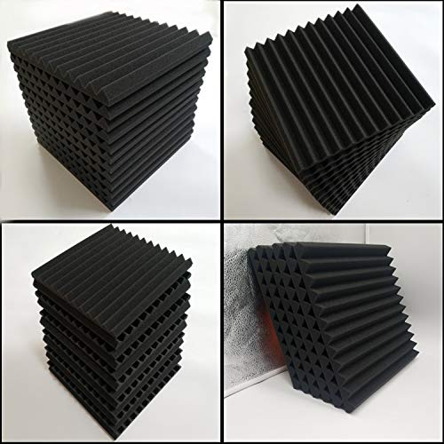 ybaymy 24 Stück Akustikschaumstoff Platten schalldämmung 30 x 30cm Schallabsorber Akkustik Schaumstoffmatte Schall… – Bild 6