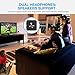 YEHUA Bluetooth 5.0 Transmitter and Receiver and 3.5mm Wireless Audio Adapter for TV/Home Stereo System,Pair with 2 Bluetooth Headphonesthumb 1