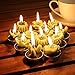 DaveandAthena 12 Pieces Cactus Tealight Candles Handmade Delicate Succulent Cactus Candles for Birthday Party, Wedding, Spa, Home Decoration (Style 1)