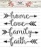 Words stencil for craft and home decoration home family love