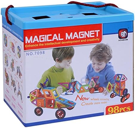 98Pcs Magical Magnet Building Blocks Educational Toys For Kids Colorful Gift Set
