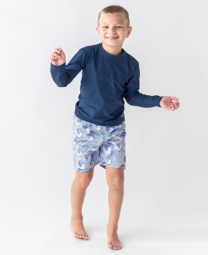 RuffleButts + RuggedButts - Boys Pink Gingham Swim Trunks – Cotton & Lace