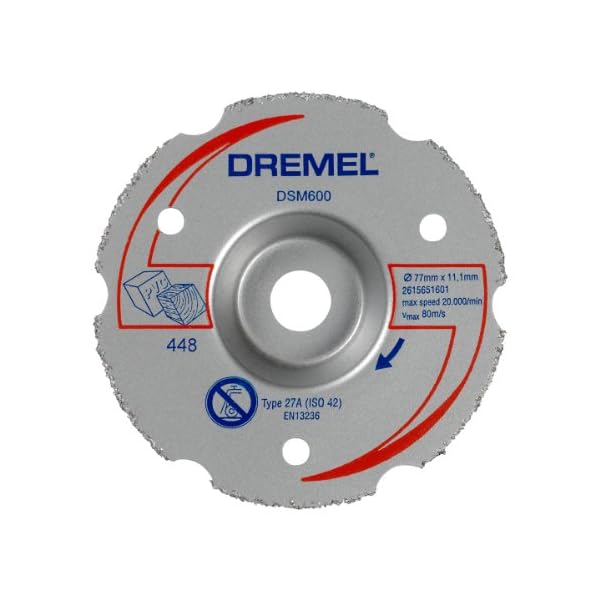 Dremel 2615S600JA DSM600 77 mm Mehrzweck Gerad Karbid Trennscheibe