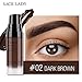 SACE LADY Waterproof Eyebrow Gel Corrector kit, Long Lasting Intense Henna Brow Color Pomade Cream with Eyebrow Brush,6ml/0.20Fl Oz, Dark Brown