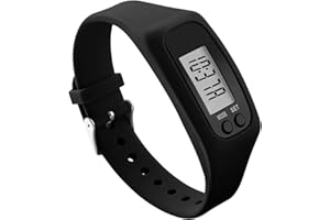 Senior Friendly Pedometer - Bracelet Pedometer No Phone, No App Required for Tracking Steps, Distance, Calories | Large Scree
