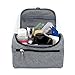 Travel Toiletry Bag Waterproof Zip Organizer Hanging Cosmetic Makeup Shower Bag With Large Compartment for Men Women for Trip Vacation Gym (Denim Grey)