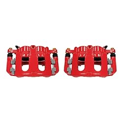 Power Stop Front S5214 Pair of High-Temp Red Powder