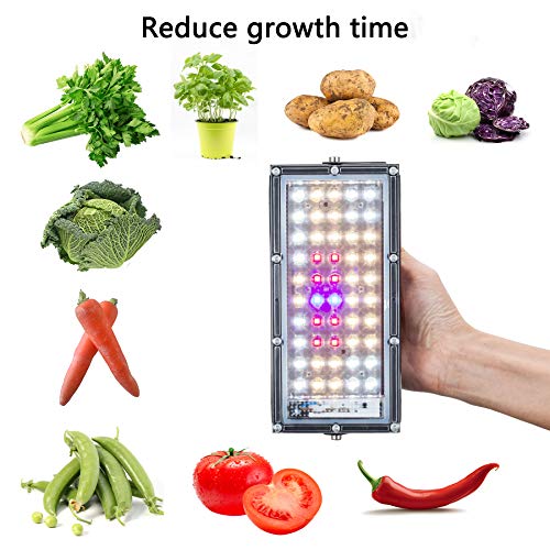 LED Grow Light, Plant Grow Lights for Indoor Plants Full Spectrum Panel Growing Lamp for Seedling Veg and Flower