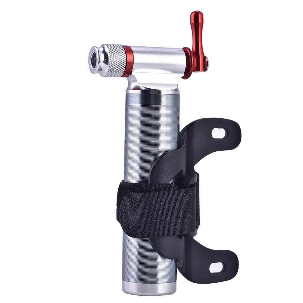 Carbon Dioxide Pump, High Efficiency Lightweight Corrosion Resistant Tyre Inflator with Mounting Tools for Bicycle Balloon Inflation