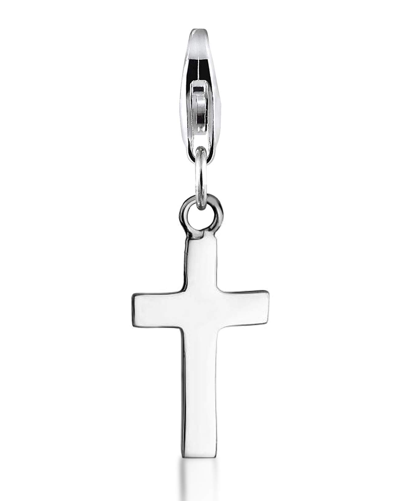 Nenalina 713006-000 Charm Cross Pendant in 925 Sterling Silver for All Standard Charm Carries