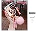 Black Lemon iPhone 6 Plus/iPhone 6S Plus Case with 360° Rotatable Crystal Ring Stand iPhone Cases Covers with Tassel Hairball Phone Case Drop Resistant Phone Case Shockproof Hard Protective Case Pink