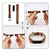 AK Bands Compatible with Fitbit Alta/Alta HR, Adjustable Comfortable Leather Wristband Compatible with Fitbit Alta HR 2017/Fitbit Alta (Brown)