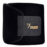 VIKTOR JURGEN Waist Trimmer Ab Belt - Waist Trainer Belt to Weight Loss Exercise Wraps with FREE Smartphone Sleeve for iPhone Plus