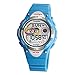 PASNEW LED Waterproof 100m Sports Digital Watch for Children Girls Boys (Blue)