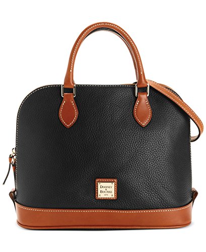 Dooney & Bourke Pebble Zip Zip Satchel Black