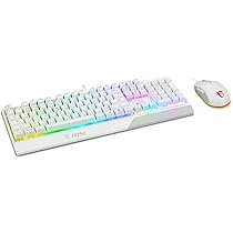 Amazon.com: MSI Vigor GK30 Combo White, 6-Zone RGB GK30