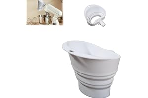 Flour Funnel for Kitchen aid Mixer, Kitchen Tilt-Head,Plastic Powder Funnel for Egg Liquid and Both Flour,Enables Guided Pour