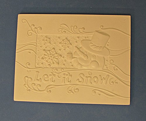 Let It Snow Texture Mold for Glass Tile or Dish