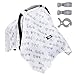 Super Sale!!! 100% Organic Cotton Baby Car Seat Canopy Cover/Stroller Covers Gift Set for Infant or Babies - 3 Adjustment Clips Included (Elephant)