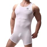 WMIERFI Men's Wrestling Singlet Athletic Leotard One Piece Sport Bodysuit Gym Outfit Active Underwear