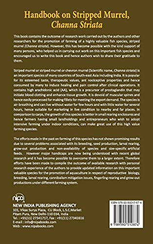 Handbook On Striped Murrel, Channa Striata 1