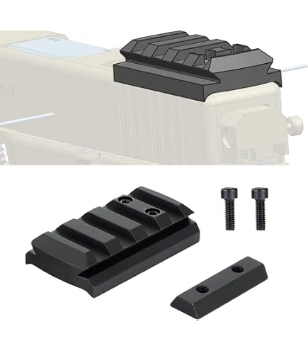 Support Polymère Pour Lunette Tactique - Rail Weaver/Picatinny 7/8" - Compatible Glock, 1911, Etc.