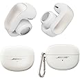 Bose Ultra Open Earbuds with Immersive Audio, Open Ear Wireless Clip on Earbuds for Comfort, OpenAudio for Awareness, Bundle Silicone Case Cover for Ultra Open Earbuds (Diamond)