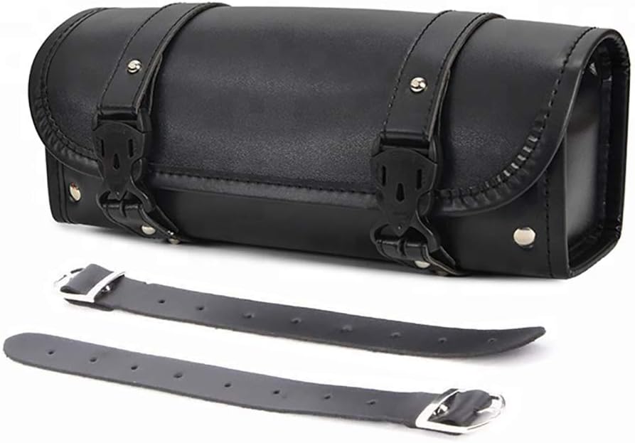 DEDC Motorcycle Fork Bag Universal PU Leather Handlebar