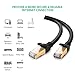 UGREEN Ethernet Cable, Cat 7 10 Gigabit LAN Network RJ45 High Speed Patch Cord Flat Design 10Gbps for 600Mhz/s STP Molded for Switch, Router, Modem, Patch Panel, PC (25ft)