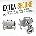 Metal Bike Phone Mount Universal Bicycle/Motorcycle Cell Phone Holder Smartphone Cradle Clamp 360° Rotatable for iPhone X/8/7/7+/6/6+/6S/6S, Samsung Galaxy Note 3/4/5,Nexus,LG & MI Phone