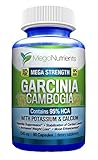 Garcinia Cambogia - NEW! | 95% HCA | 100% Pure with Potassium & Calcium | Mega Strength: 1540mg with 50% More Capsules