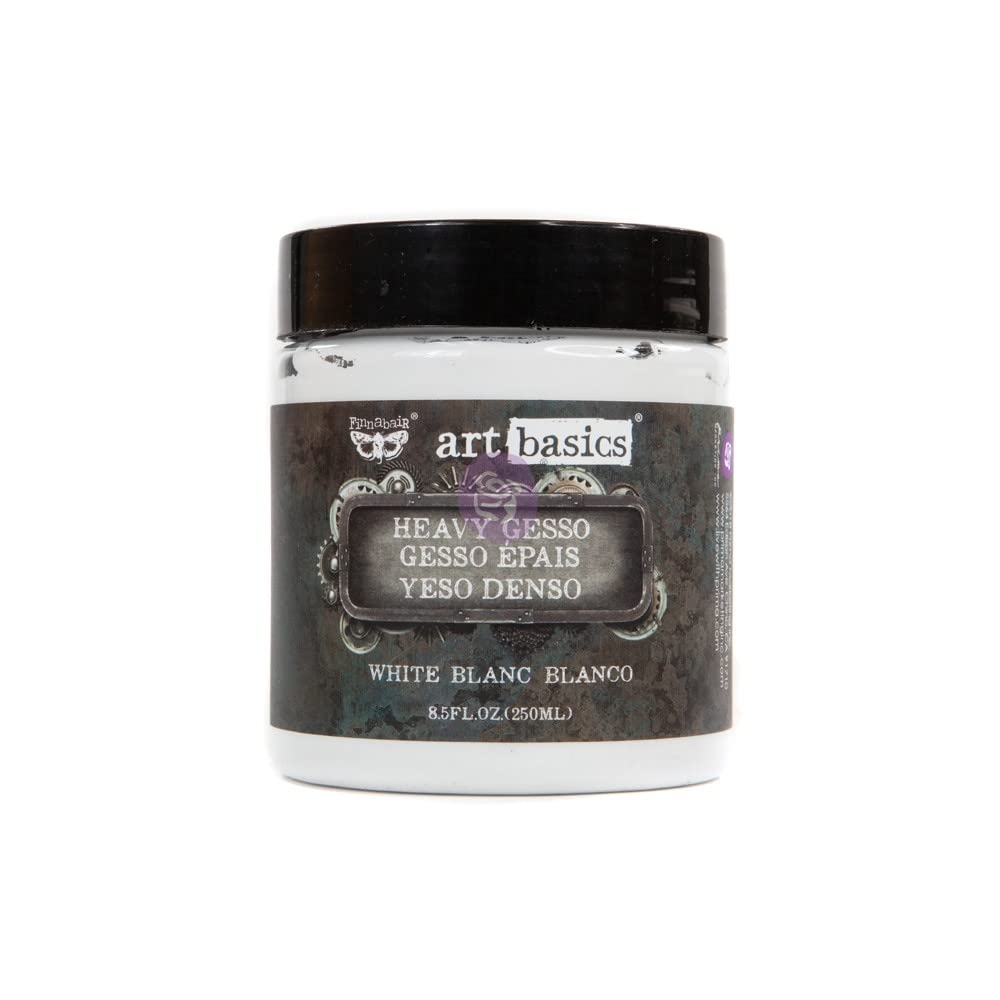 Prima Marketing Finnabair Art Basics Heavy Gesso 8.5 Oz-White