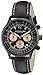 Stuhrling Original Mens Dress Watch - Chronograph Wrist Watch with Tachymeter 24-Hour Subdial (Black-Black)
