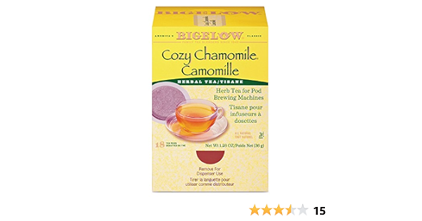 Bigelow Cozy Chamomile Herbal Tea Pods 