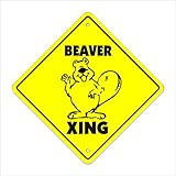 Beaver Crossing Sign Zone Xing | Indoor/Outdoor