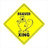 Beaver Crossing Sign Zone Xing | Indoor/Outdoor