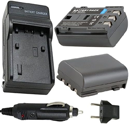 Battery (2-Pack) + Charger For Canon VIXIA HG10, VIXIA HV20, VIXIA HV30, VIXIA HV40 MiniDV Camcorder
