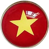 Uijokdef Uijokdef 1 PCS National Flag 1 Pin Round,Lapel Pins party Gifts, Patriotic Pin for Men/Women,National Flag Brooch Accessories Party Favors, Hat Suit Decorations