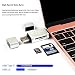 New Aluminum Shell USB 3 in 1 Card Reader Adapter For USB-C / USB-A / Micro-USB Port with OTG Function Reader. (USB-C-Silver)