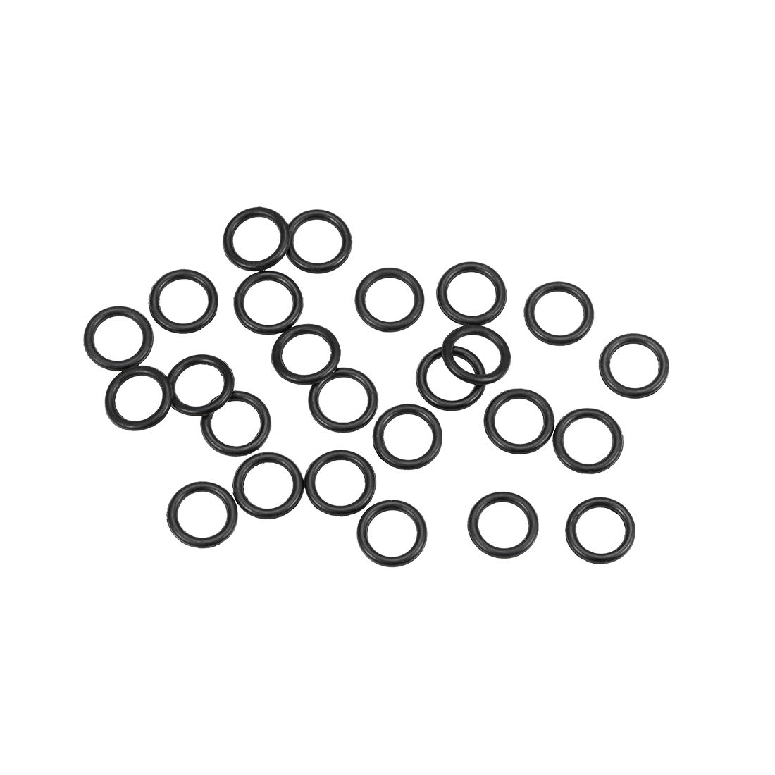 sourcing map Nitrile Rubber O-Rings 6.5mm OD 4.5mm ID 1mm Width, Metric Nitrile Rubber Sealing Gasket, Pack of 25
