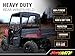 SuperATV Clear Rear Windshield for Polaris Ranger FULL SIZE XP 570 (Pro-Fit Cab) / XP 900 / XP 1000/1000 Diesel (Must See Fitment for Compatible Years) - Easy to Install!