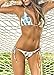 Women Two Piece Tie Halter Pineapple Print Bikini Swimsuit Sexy Swimwear