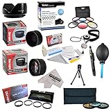 25 Piece Advanced Lens Package For The Sony Alpha A100, A200, A230, A290, A330, A350, A380, A390, A500, A33, A35, A37, A55, A65, A77, A99, A580, A550, A700, A850, A900, A5000, NEX-7 & NEX-3N Digital Cameras Includes 0.43X HD2 Wide Angle Panoramic Macro Fisheye Lens + 2.2x HD AF Telephoto Lens + 3 Piece Pro Filter Kit (UV, CPL, FLD) + 6 Piece Multi-Colored Graduated Filter Set + 5 PC Close-Up Set (+1, +2,+4 with 10X Macro Lens) + Flower Lens Hood + Deluxe Lens Cleaning Kit + 5PC Lens Cleaning Pen