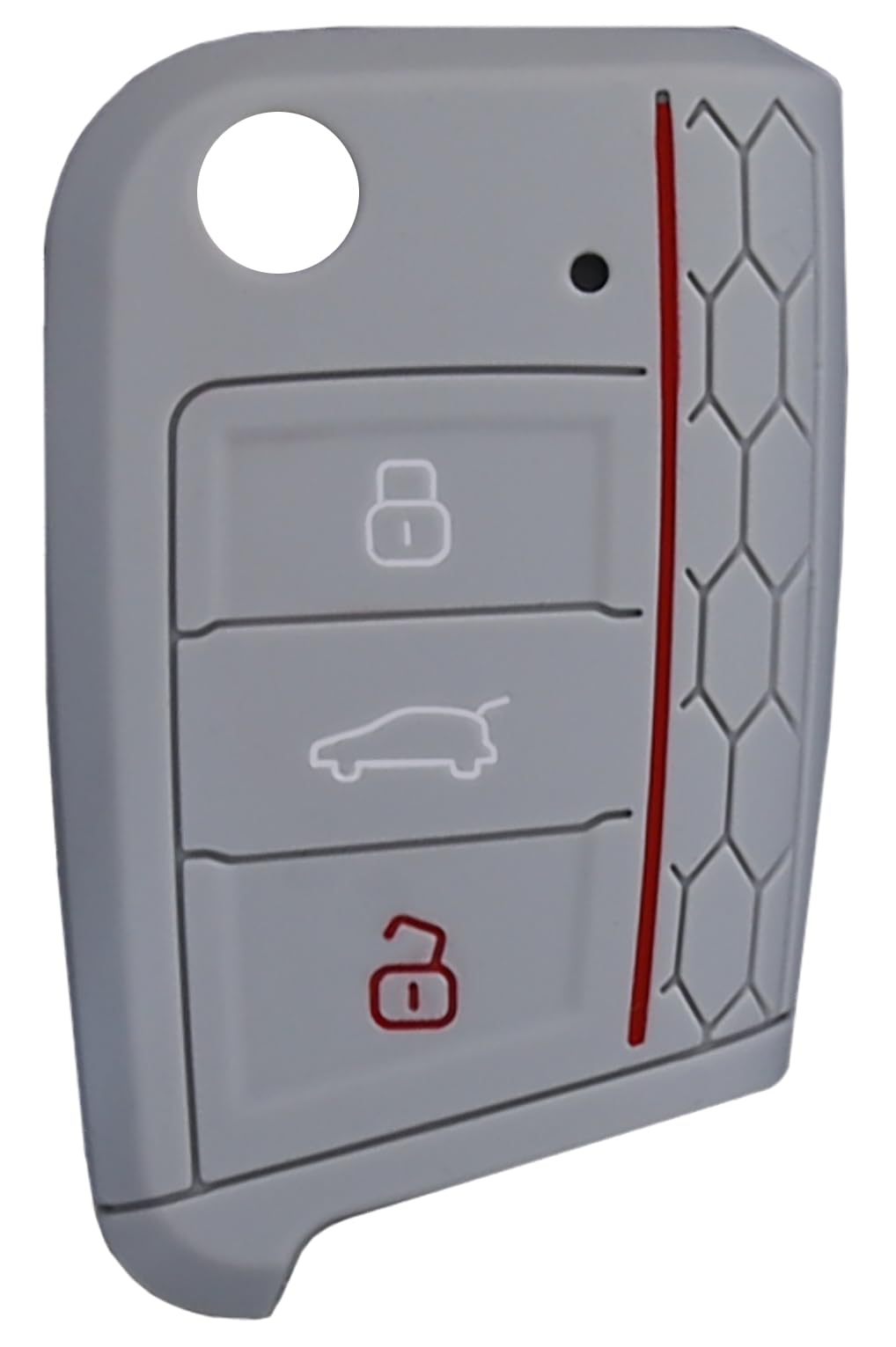 Liamgate Key Cover for VW Golf 7 GTI, Skoda Fabia, Seat Leon, Seat Ibiza, Skoda Kamiq (Grey, Plastic)